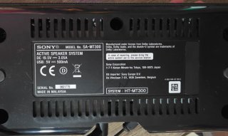 Barra Sonido Sony + Subwoofer Inalámbrico
