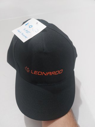 Gorra Leonardo R-PET Negra Ajustable Talla Única