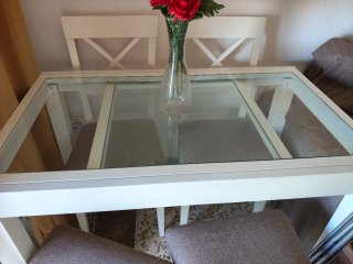 Mesa de comedor y elevable de salón