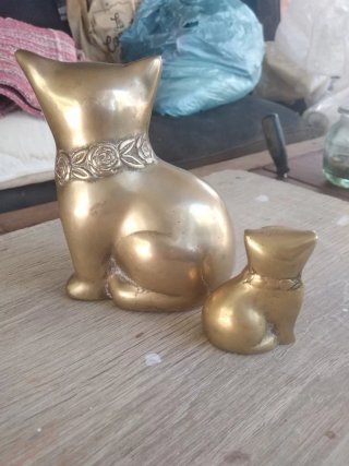 Gatos de Bronce Decorativos