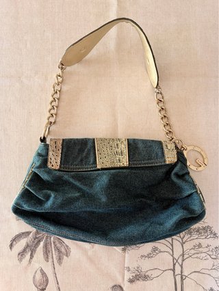 Bolso Guess Vaquero Vintage Y2K Dorado