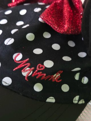 Gorra Minnie Mouse Lunares Rojo