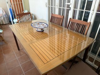 Conjunto Terraza Teka 6 Sillas Plegables