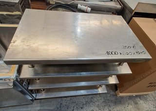 Mesa de trabajo acero inoxidable 3 baldas