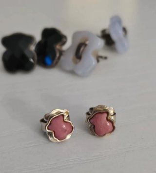 Pendientes Tous Oso Rosa
