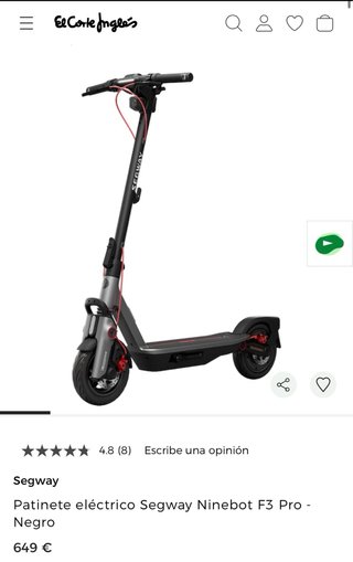 Patinete Eléctrico Segway Ninebot F3 Pro