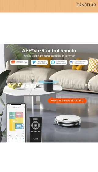 Robot aspirador ILIFE A30 Pro nuevo