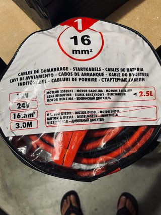 Cables de Batería 16mm² 3.0M
