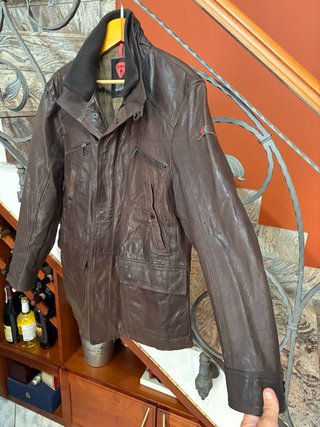 Giacca brand Strellson vera pelle qualita vintage