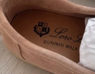 Mocasines Loro Piana Ante Beige Charms