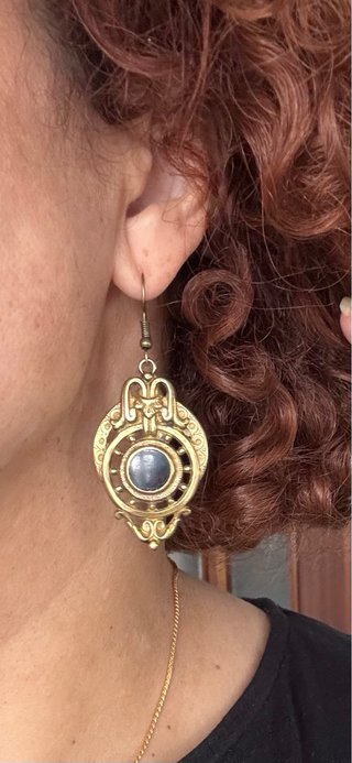 Pendientes Vintage Años 60 Latón Upcycled)