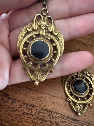 Pendientes Vintage Años 60 Latón Upcycled)