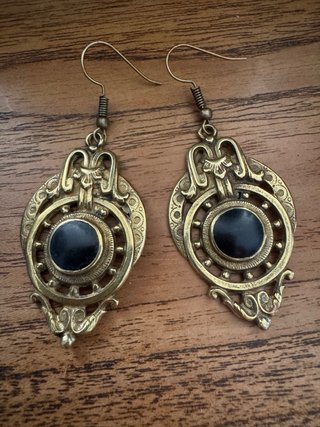 Pendientes Vintage Años 60 Latón Upcycled)