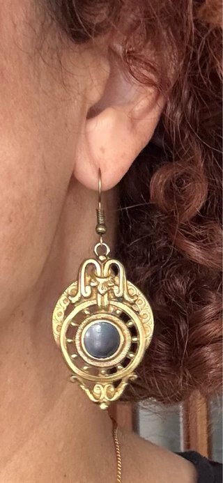 Pendientes Vintage Años 60 Latón Upcycled)