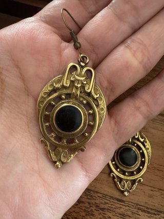 Pendientes Vintage Años 60 Latón Upcycled)