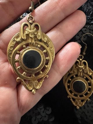 Pendientes Vintage Años 60 Latón Upcycled)