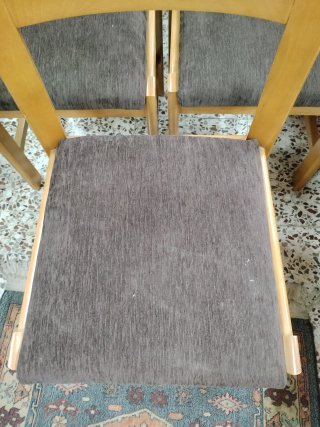Juego de 5 Sillas de Comedor con Estructura de