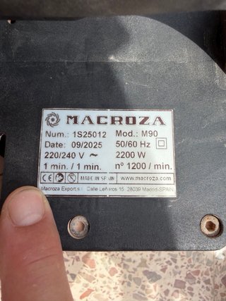 Rozadora Eléctrica Portátil MACHOZA