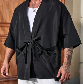 Kimono negro talla única