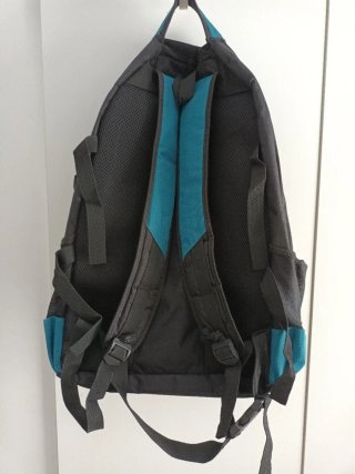 Mochila Weidel Negra y Turquesa
