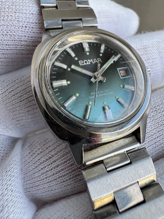 Reloj Pomar vintage suizo mecánico 60-70s Incabloc