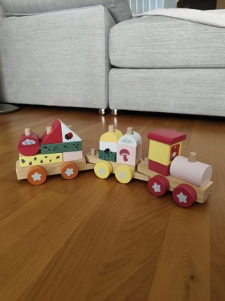 Tren de madera infantil