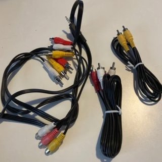 Lote de 35 Cables: HDMI, Fibra, Audio/Video