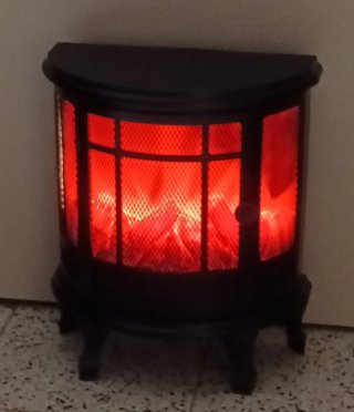 Chimenea eléctrica decorativa LED (Efecto fuego)