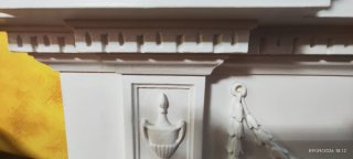 Chimenea decorativa blanca