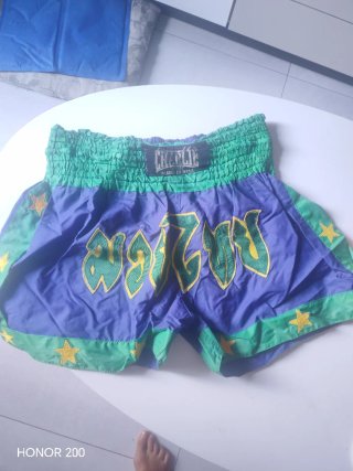 Pantalón boxeo Charlie verde/azul