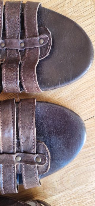 Sandalias Romanas Ajustables Marrón Talla 41
