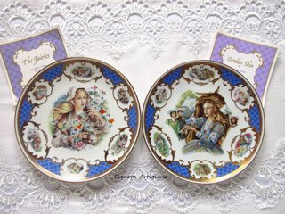 2 Piatti in porcellana Limoges. 1983 Misura 22,5cm
