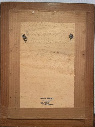 Óleo antiguo - Escena Veneciana, S. XIX