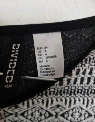 Vestito donna autunnale fantasia geometrica