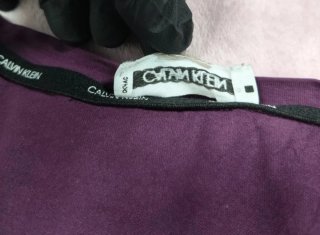 Vestido Camiseta Calvin Klein CK Morado Mujer