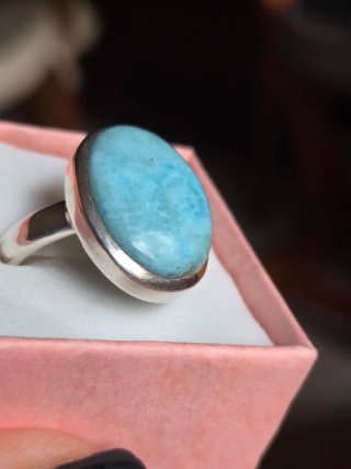 Anello Argento 925 e Larimar
