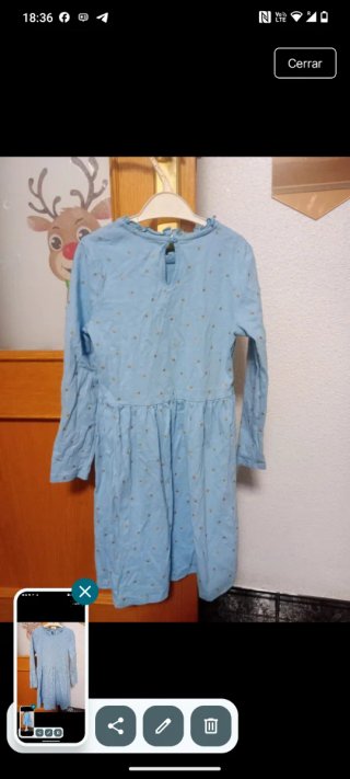 Vestido azul C&A niña