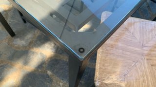 Mesa de forja y 4 sillas IKEA