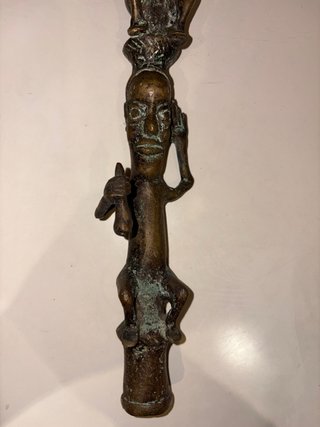 Cetro Ceremonial Bronce Africano