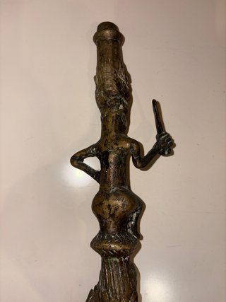 Cetro Ceremonial Bronce Africano