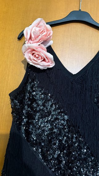 Vestito Charleston paillettes e frange