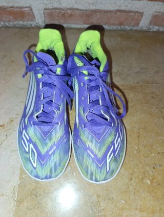 Zapatillas Adidas Fútbol Sala Morado/Verde