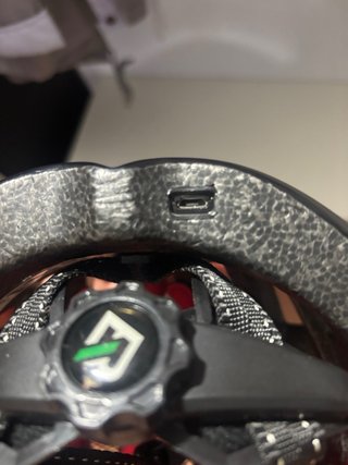 Casco bicicleta con luz frontal trasera y lateral