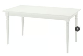 Mesa extensible IKEA ROSENTORP blanca 155/215x87