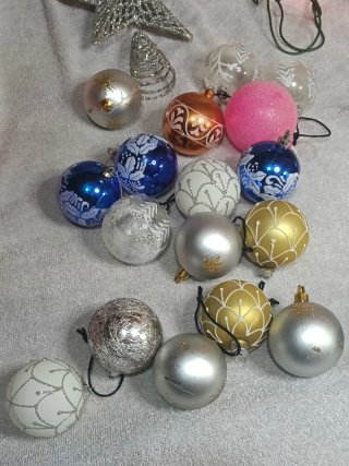 Lote adornos árbol Navidad completo