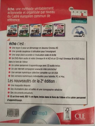 Libro de francés Echo B1.2