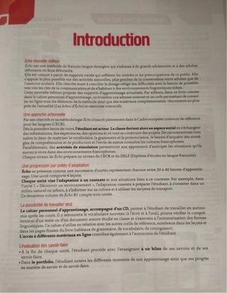 Libro de francés Echo B1.2