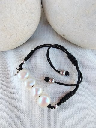 Pulsera Tous Perlas y Plata