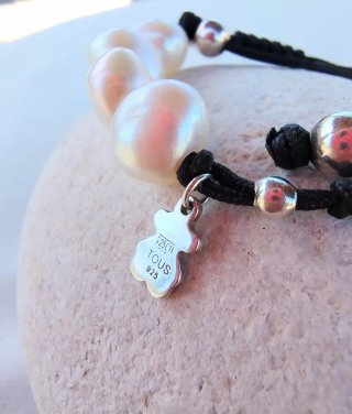 Pulsera Tous Perlas y Plata