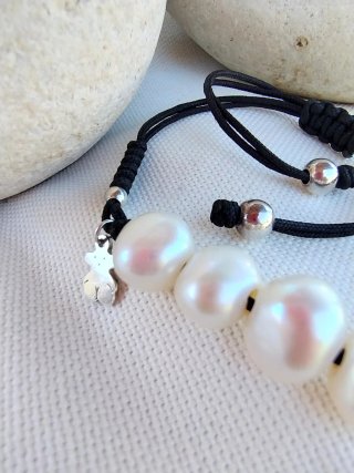 Pulsera Tous Perlas y Plata